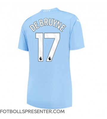Manchester City Kevin De Bruyne #17 Hemma Matchtröja Dam 2023-24 Kortärmad